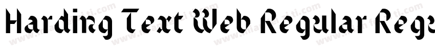 Harding Text Web Regular Regular字体转换